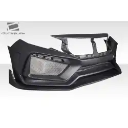 2016-2021 Honda Civic 4DR RBT Widebody Look Front Bumper - 1 Piece image - 5