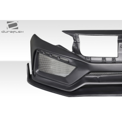 2016-2021 Honda Civic 4DR Duraflex RBT Widebody Look Front Bumper - 1 Piece image - 6