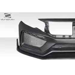 2016-2021 Honda Civic 4DR RBT Widebody Look Front Bumper - 1 Piece image - 11