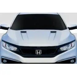 2016-2021 Honda Civic Broman Hood - 1 Piece image - 1