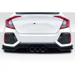 2016-2021 Honda Civic 4DR Broman Rear Lip Spoiler Air Dam - 3 Pieces image - 1