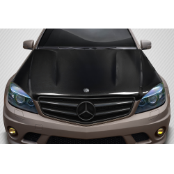 2008-2011 Mercedes C Class W204 Carbon Creations C63 V2 Hood - 1 Piece image - 1