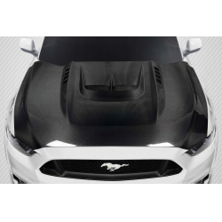 2015-2017 Ford Mustang Carbon Creations Kryptonic Hood - 1 Piece image - 1