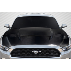 2015-2017 Ford Mustang Carbon Creations R Spec Hood - 1 Piece image - 1