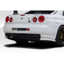 1999-2002 Nissan Skyline R34 2DR Duraflex Estra Rear Bumper - 1 Piece image - 3