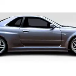 1999-2002 Nissan Skyline R34 2DR Estra Side Skirt Rocker Panels - 2 Piece image - 3