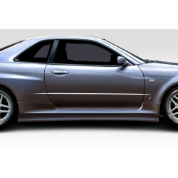 1999-2002 Nissan Skyline R34 2DR Duraflex Estra Side Skirt Rocker Panels - 2 Piece image - 1
