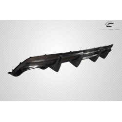 2014-2016 Mercedes CLA Class Carbon Creations Zex Rear Diffuser - 1 Piece image - 6