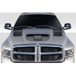 2002-2008 Dodge Ram Duraflex TRX Look Hood - 1 Piece image - 1