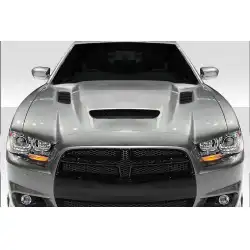 2011-2014 Dodge Charger Hellcat Redeye Look Hood - 1 Piece image - 1