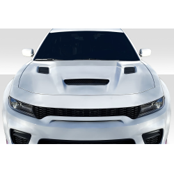 2015-2023 Dodge Charger Duraflex Hellcat Redeye Look Hood - 2 Pieces image - 1