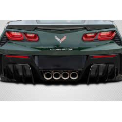 2014-2019 Chevrolet Corvette C7 Carbon Creations GTR Rear Diffuser - 2 Pieces image - 1