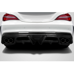 2014-2016 Mercedes CLA Class Carbon Creations Burnout Rear Diffuser - 1 Piece image - 1