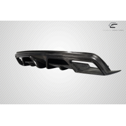 2014-2016 Mercedes CLA Class Carbon Creations Burnout Rear Diffuser - 1 Piece image - 4