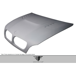 2008-2014 BMW X6M E71 E72 AF-1 Hood (GFK) - 1 Piece image - 3