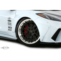 2020-2025 Chevrolet Corvette C8 Duraflex Gran Veloce Wide Body Front Fender Flares - 4 Piece ( for use with 116591 ) image - 3