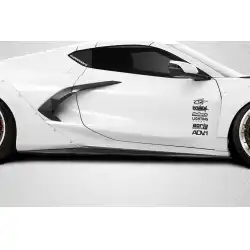 2020-2025 Chevrolet Corvette C8 Gran Veloce Wide Body Side Skirt Rocker Panel Splitters - 2 Pieces image - 1
