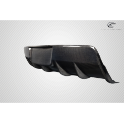 2004-2009 Mazda Mazdaspeed 3 Carbon Creations Corkscrew Rear Diffuser - 1 Piece image - 3