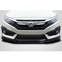 2016-2018 Honda Civic 2DR 4DR Yoka Front Lip Spoiler Air Dam - 3 Pieces image - 1