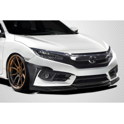 2016-2018 Honda Civic 2DR 4DR Carbon Creations Yoka Front Lip Spoiler Air Dam - 3 Pieces image - 2