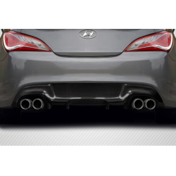 2010-2016 Hyundai Genesis Coupe Carbon Creations Twins Rear Diffuser - 1 Piece image - 1