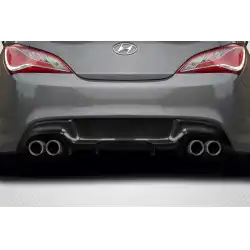2010-2016 Hyundai Genesis Coupe Twins Rear Diffuser - 1 Piece image - 1
