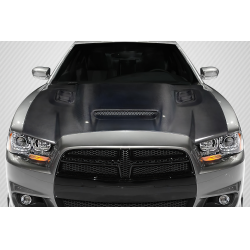 2011-2014 Dodge Charger Carbon Creations Hellcat Redeye Look hood - 1 Piece image - 1