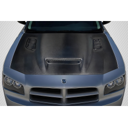 2006-2010 Dodge Charger Carbon Creations Hellcat Redeye Look hood - 1 Piece image - 1
