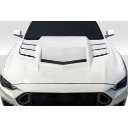 2018-2023 Ford Mustang Duraflex Interceptor Hood - 1 Piece image - 1