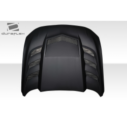 2018-2023 Ford Mustang Duraflex Interceptor Hood - 1 Piece image - 6