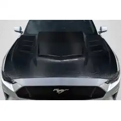 2018-2023 Ford Mustang Interceptor Hood - 1 Piece image - 1