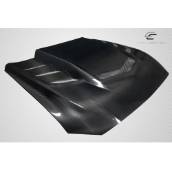 2018-2023 Ford Mustang Carbon Creations Interceptor Hood - 1 Piece image - 4