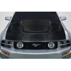 2005-2009 Ford Mustang Carbon Creations Interceptor Hood - 1 Piece image - 1