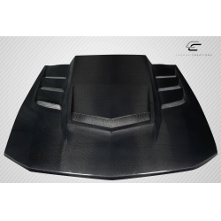 2005-2009 Ford Mustang Carbon Creations Interceptor Hood - 1 Piece image - 2
