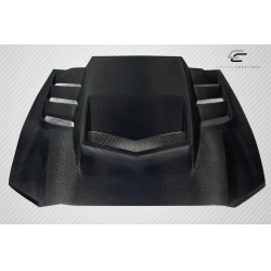 2013-2014 Ford Mustang Carbon Creations Interceptor Hood - 1 Piece image - 2