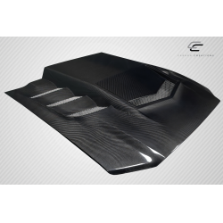 2013-2014 Ford Mustang Carbon Creations Interceptor Hood - 1 Piece image - 4