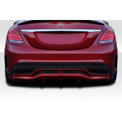 2015-2021 Mercedes C Class W205 Duraflex Weaver Sport Rear Diffuser - 3 Pieces image - 1