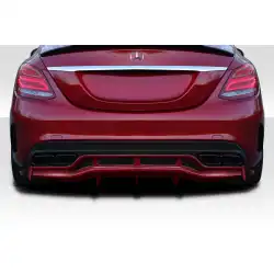 2015-2021 Mercedes C Class W205 Weaver Sport Rear Diffuser - 3 Pieces image - 1