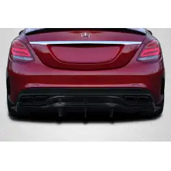 2015-2020 Mercedes C Class W205 Weaver Sport Rear Diffuser - 3 Pieces image - 1