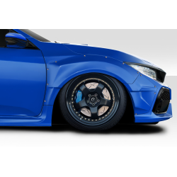 2016-2021 Honda Civic HB Duraflex Speedster Widebody Front Fender Flares - 4 Pieces image - 1