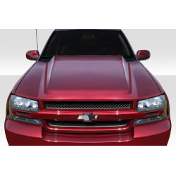 2002-2008 Chevrolet Trailblazer Duraflex Cowl Hood - 1 Piece image - 1