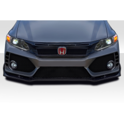 2012-2015 Honda Civic 4DR Duraflex FK8 Type R Look Front Bumper - 1 Piece image - 1