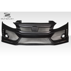 2012-2015 Honda Civic 4DR Duraflex FK8 Type R Look Front Bumper - 1 Piece image - 3