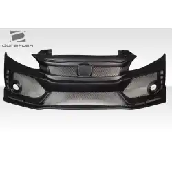 2012-2015 Honda Civic 4DR FK8 Type R Look Front Bumper - 1 Piece image - 3