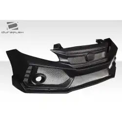 2012-2015 Honda Civic 4DR FK8 Type R Look Front Bumper - 1 Piece image - 4