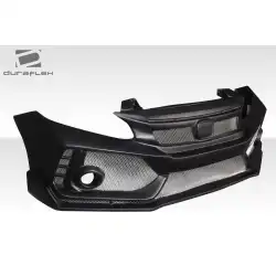 2012-2015 Honda Civic FK8 Style Front Bumper - 1 Piece image - 7