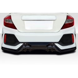 2012-2015 Honda Civic 4DR Duraflex FK8 Type R Look Rear Bumper - 1 Piece image - 1