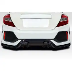 2012-2015 Honda Civic 4DR FK8 Type R Look Rear Bumper - 1 Piece image - 1