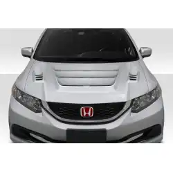 2012-2015 Honda Civic 4DR Kina Hood - 1 Piece image - 1