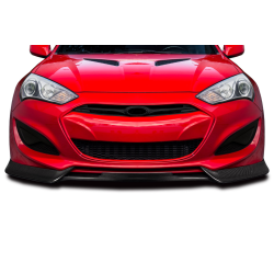 2013-2016 Hyundai Genesis Coupe 2DR Carbon Creations Greva Front Lip Spoiler Air Dam - 3 Pieces image - 1